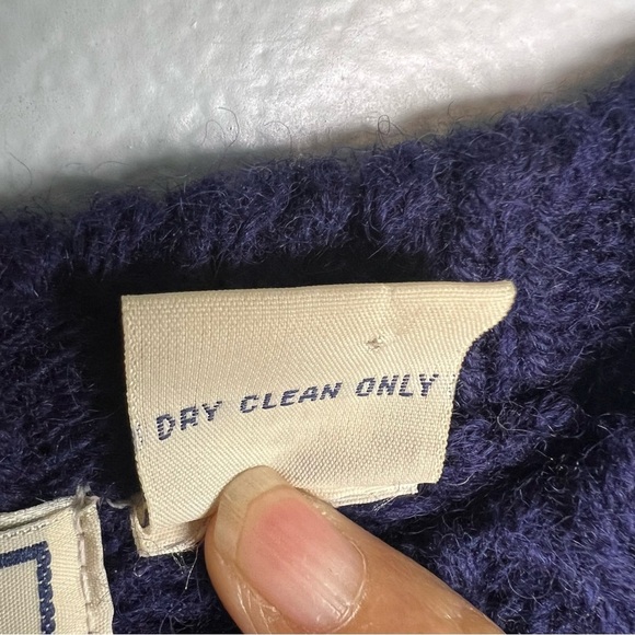 Vintage American Eagle Outfitters Wool Knit Sweater ColorBlock Snowflake Sz L - Picture 8 of 8